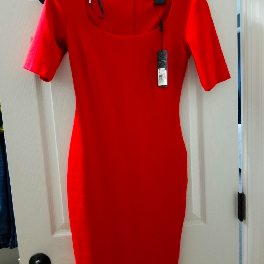 Kim Kardashian collection bodycon Red dress XS